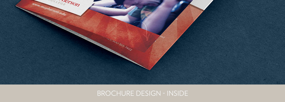 Close-up of McPherson brochure design.